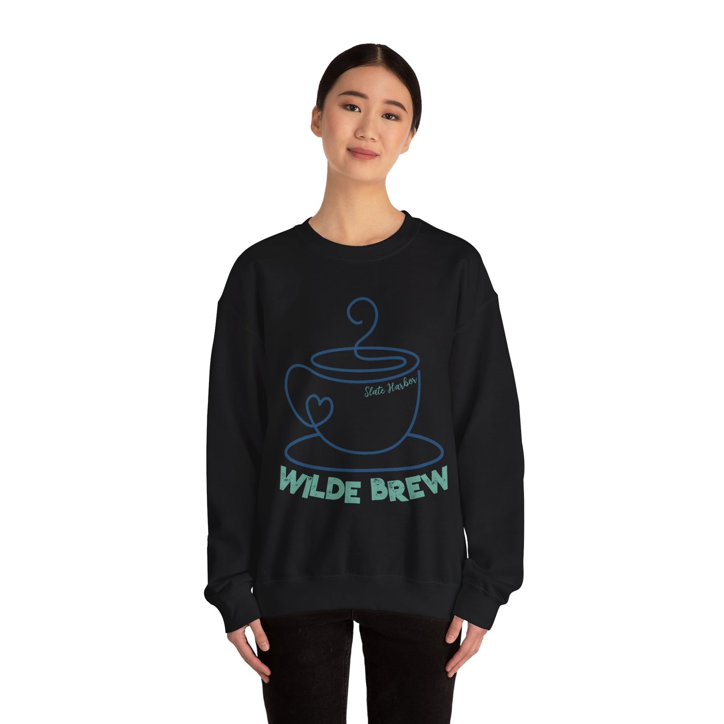 Wilde Brew Coffee Shop Logo Sweatshirt - My Vigilante Valentine Book Merch