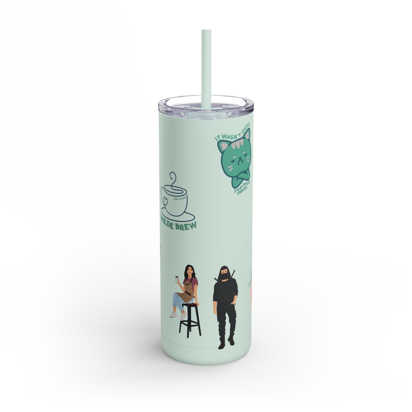 Skinny Matte Tumbler - My Vigilante Valentine Book Merch