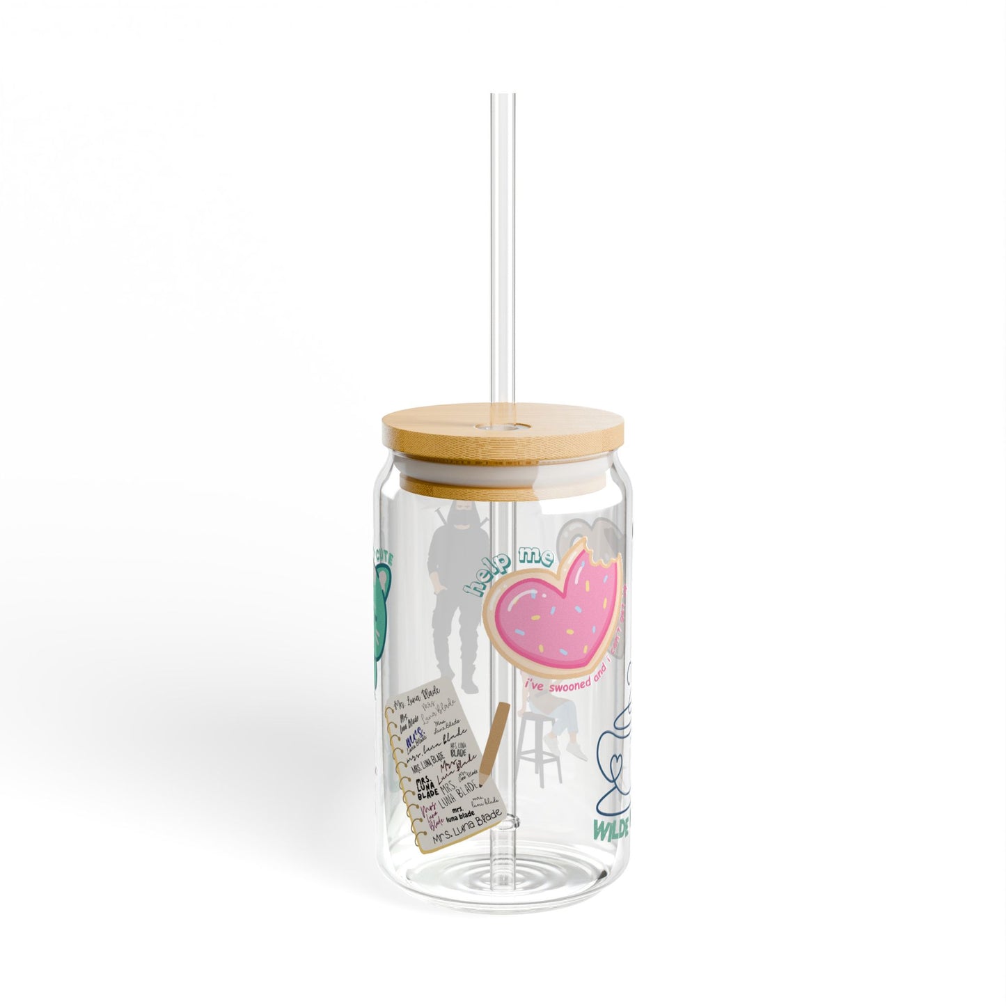 Sipper Glass - My Vigilante Valentine Book Merch
