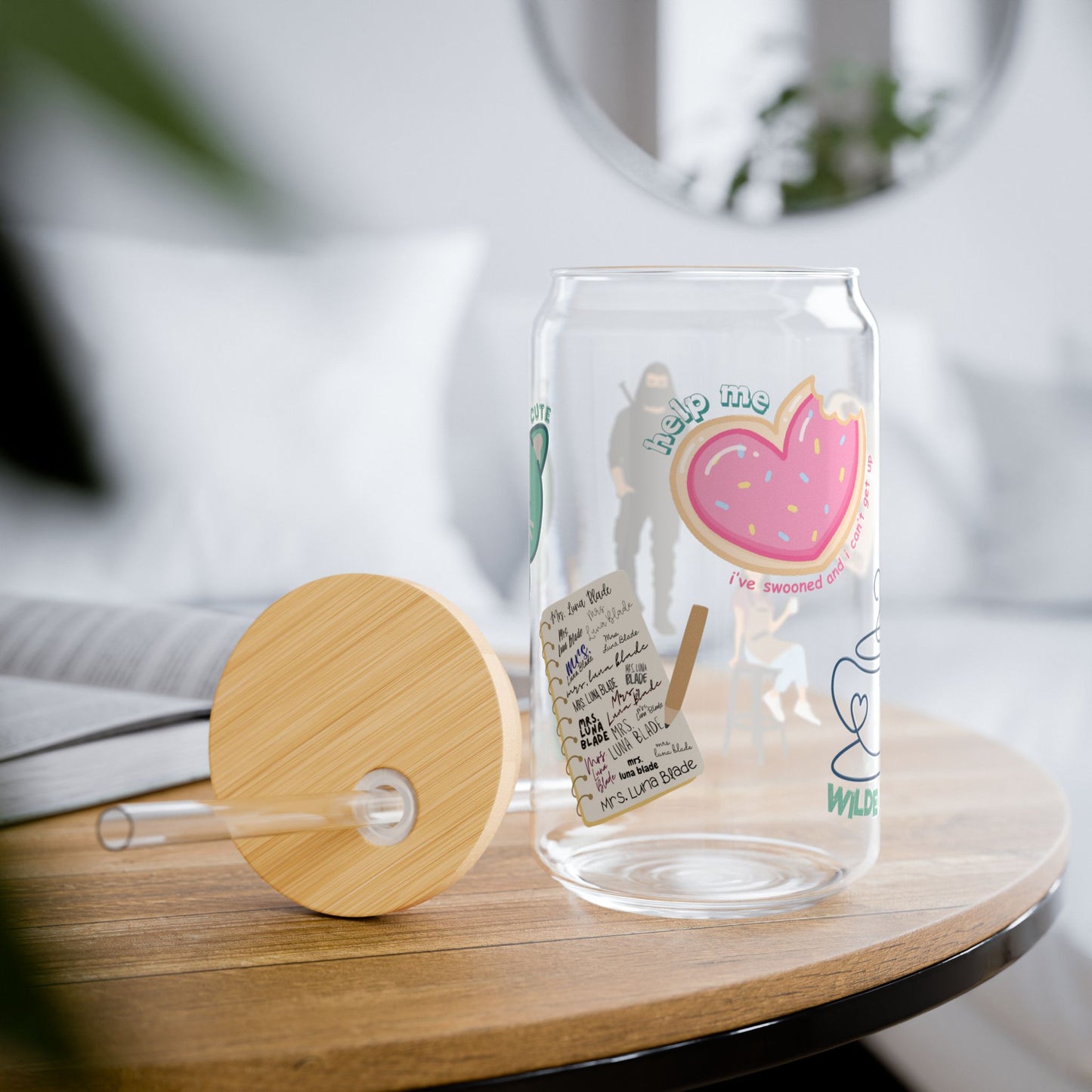 Sipper Glass - My Vigilante Valentine Book Merch