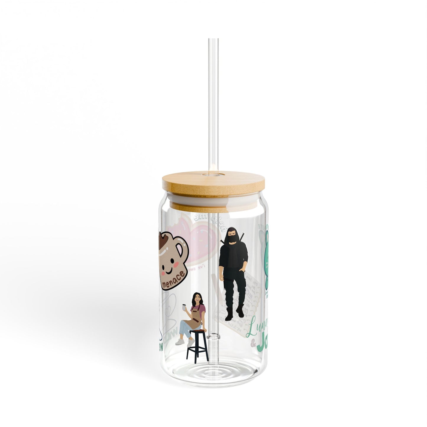 Sipper Glass - My Vigilante Valentine Book Merch