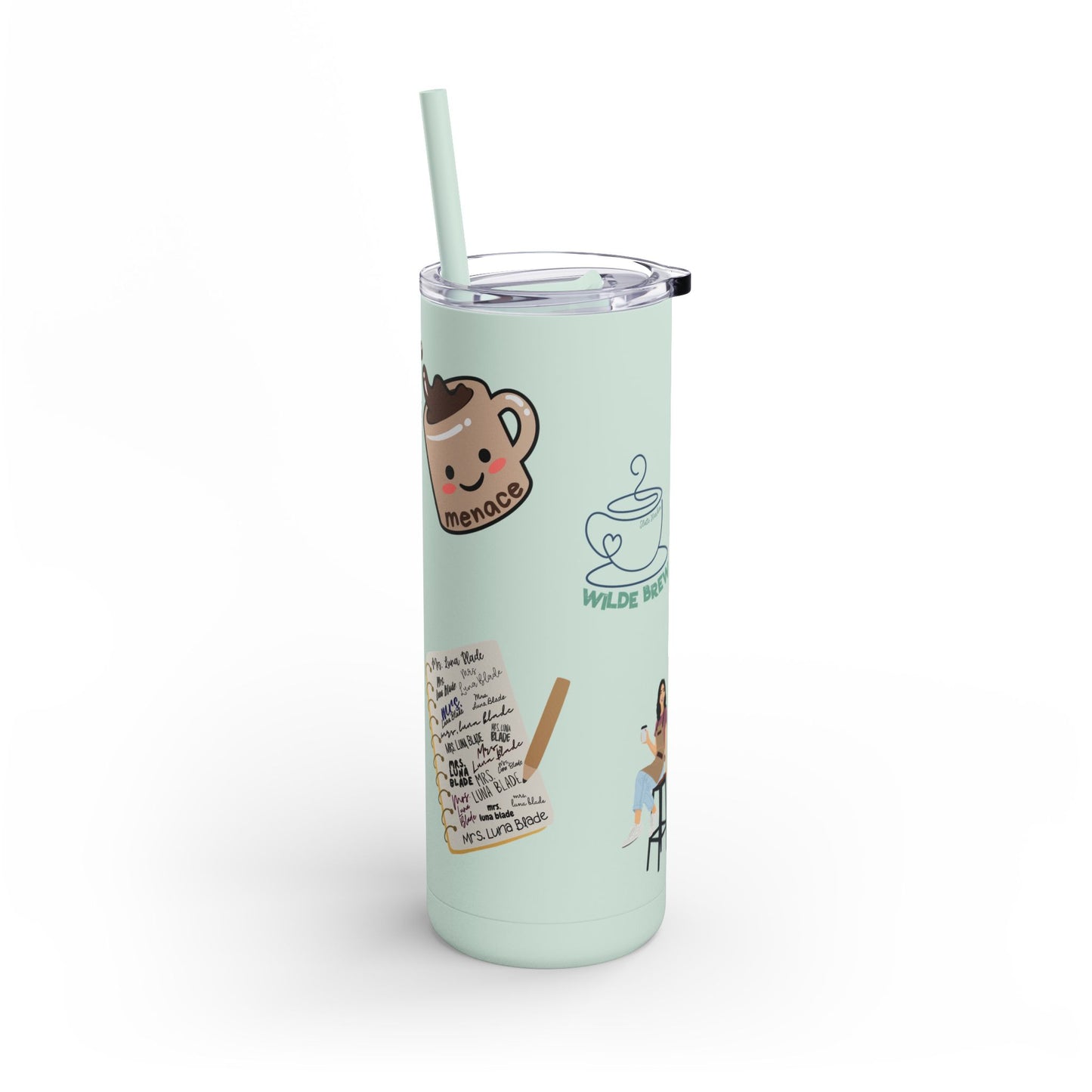 Skinny Matte Tumbler - My Vigilante Valentine Book Merch