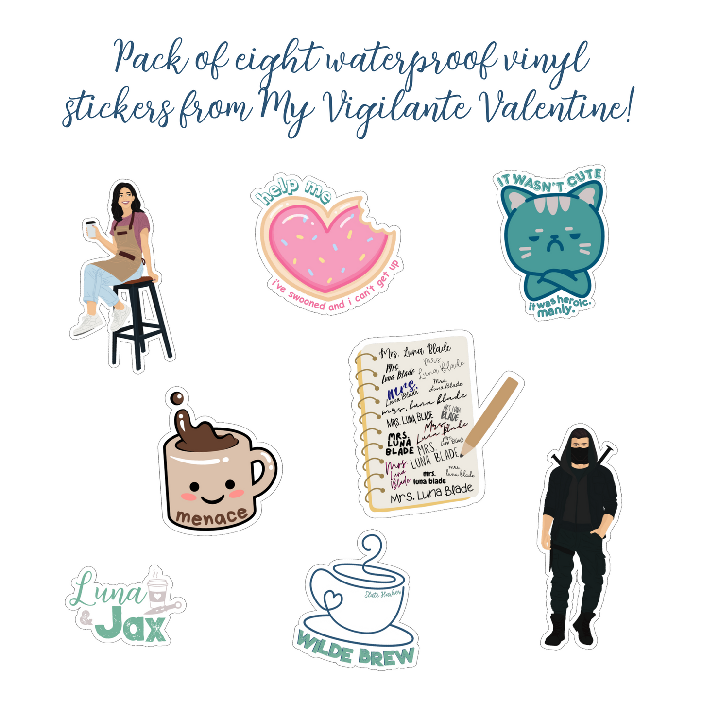 My Vigilante Valentine - Sticker Pack