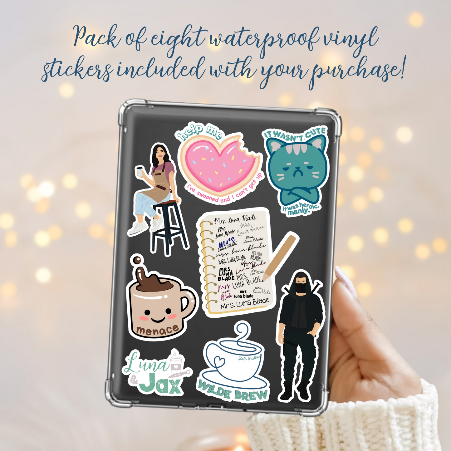 My Vigilante Valentine - Signed Paperback and Sticker Pack